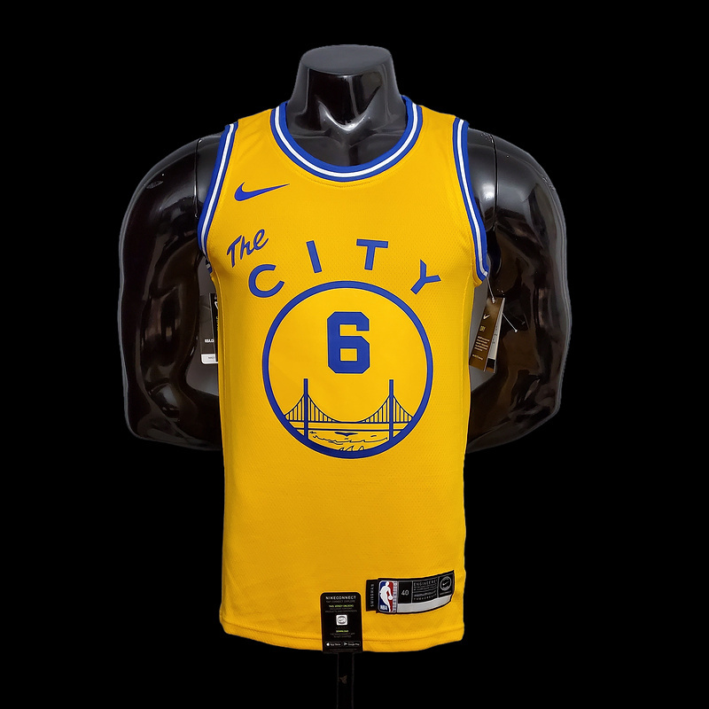 Tram version YOUNG#6 Golden State Warriors yellow NBA jersey