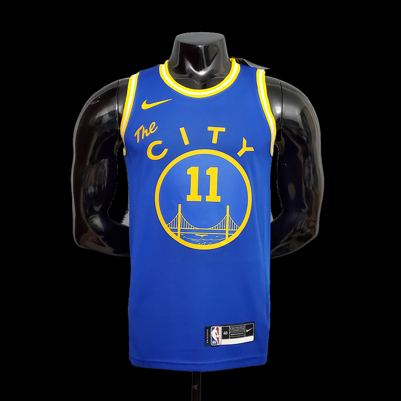 Tram version THOMPSON#11 Golden State Warriors blue NBA jersey S-XXL