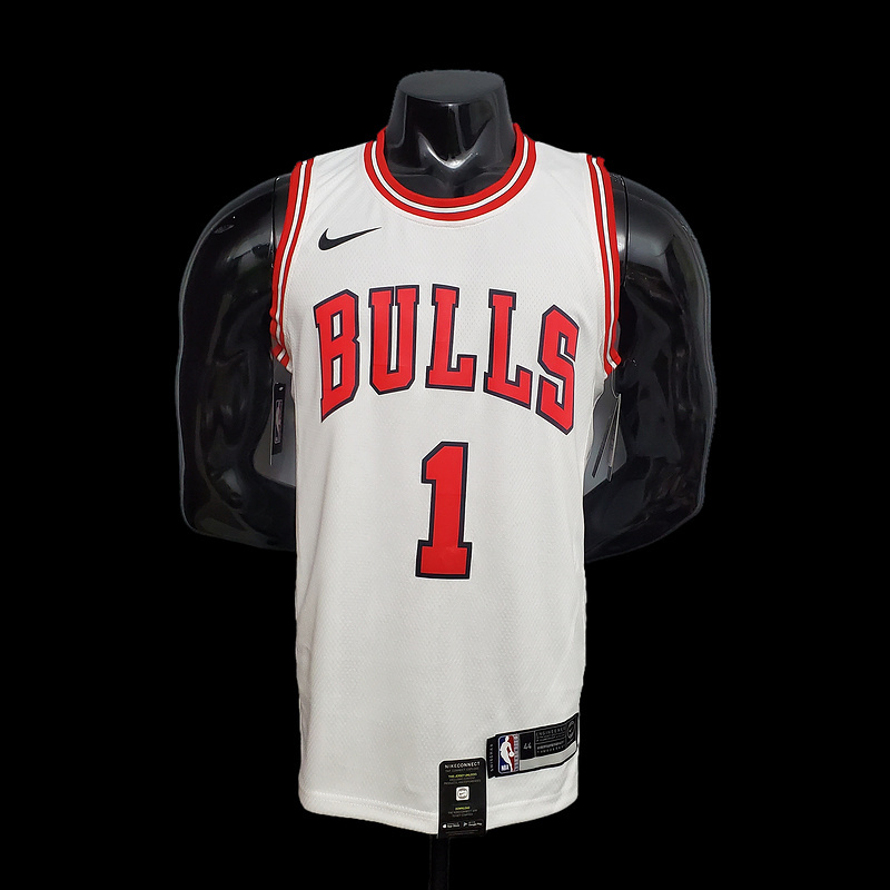 ROSE #1 Chicago Bulls white NBA jersey Size XS-XXL Nike connect recognition