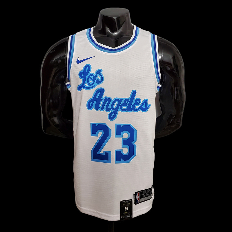 Retro night James #23 Lakers white NBA jersey SizeXS-XXL Nike connect recogniti