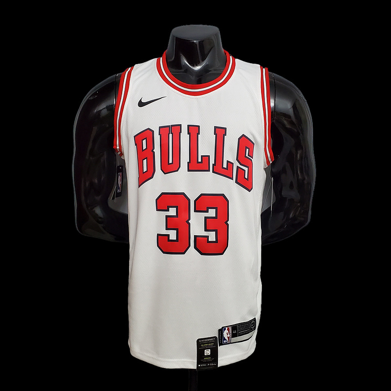 PIPPEN#33 Chicago Bulls white NBA jersey Size S-XXL Nike connect recognition