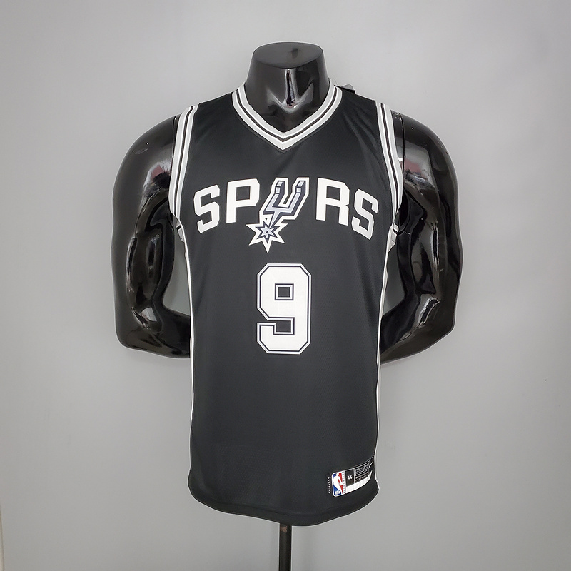 PARKER#9 Spurs Black NBA Jersey S-XXL