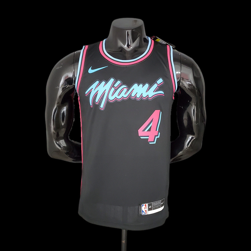 OLADIPO#4 Miami Heat V-neck blue NBA jersey SizeS-XXL