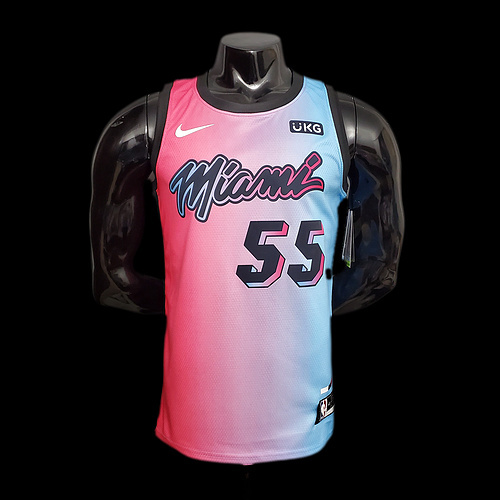 New Miami Heat ROBINSON #55 City Edition Pink Blue Gradient Color S-XXL