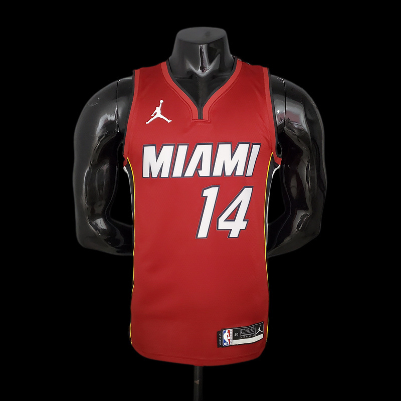New Miami Heat Jordan HERRO#14 Burgundy NBA Jersey S-XXL