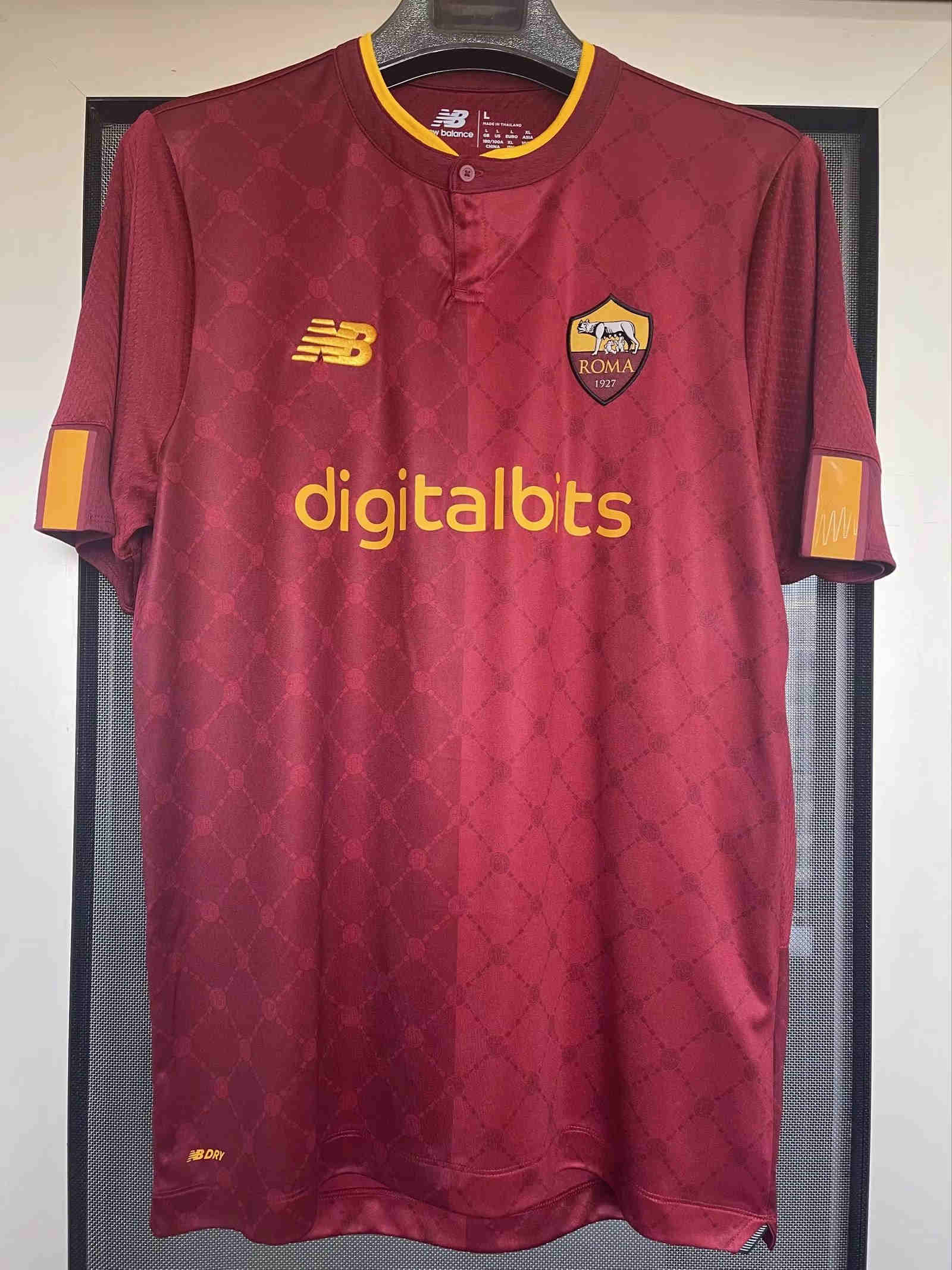 2022-2023 AS ROME HOME FOOTBALL home SHIRT 