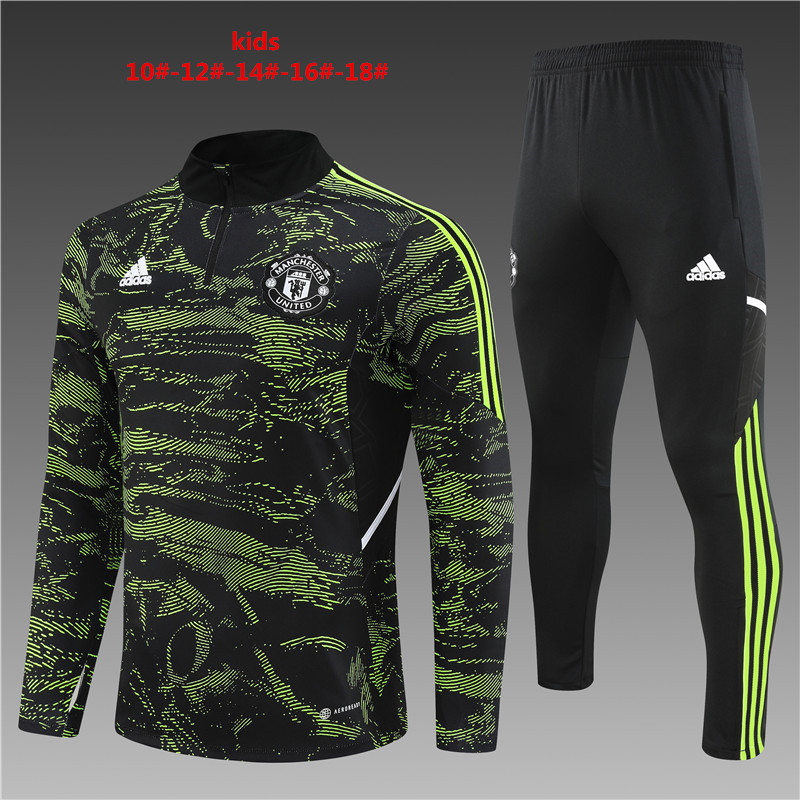 2022-2023 Manchester United kids kit Training clothes