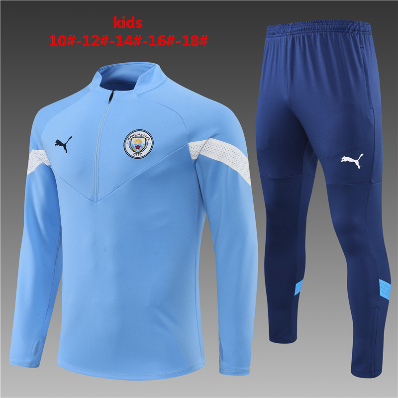 2022-2023 Manchester city kids kit Training clothes