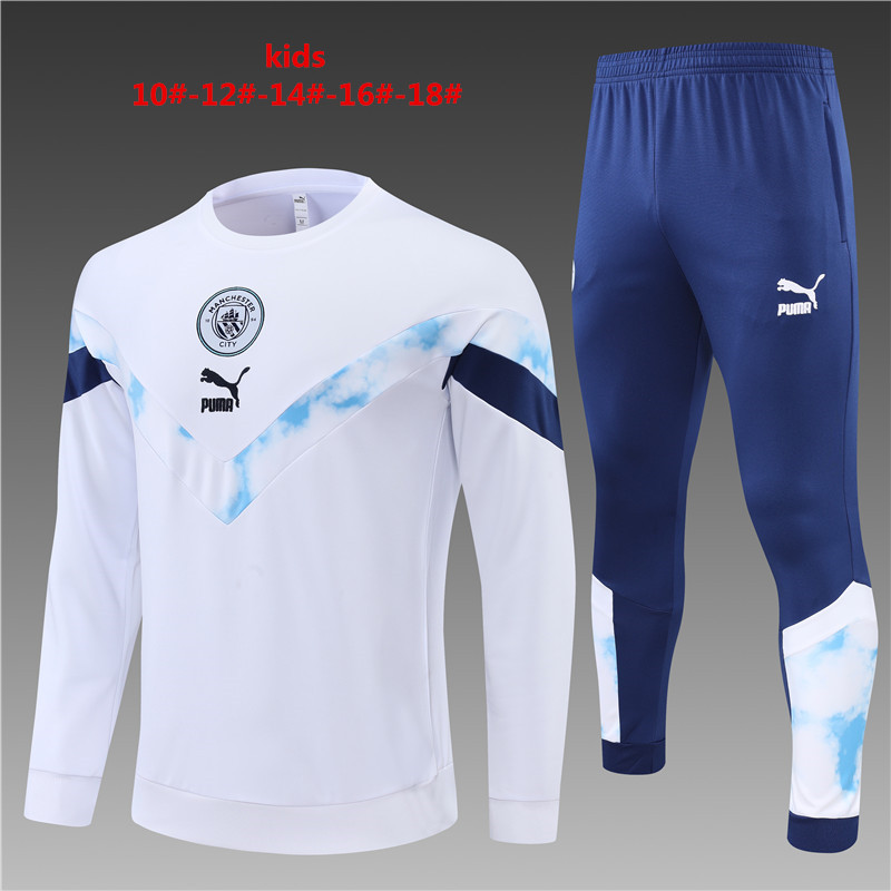 2022-2023 Manchester city kids kit Training clothes