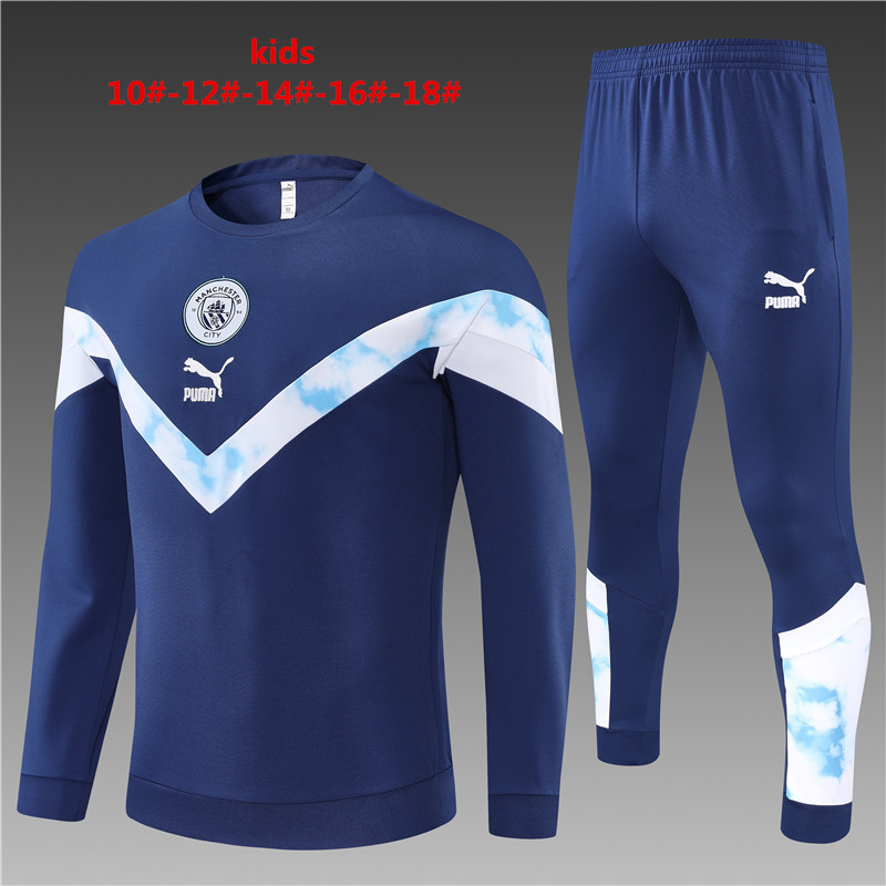 2022-2023 Manchester city kids kit Training clothes