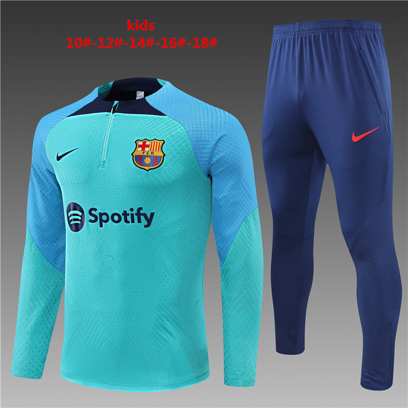 2022-2023 Barcelona kids football training suit