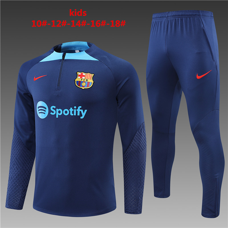 2022-2023 Barcelona kids football training suit