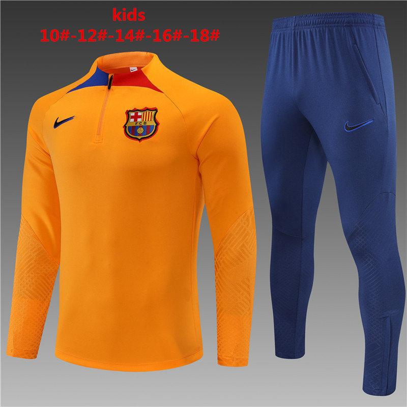 2022-2023 Barcelona kids football training suit