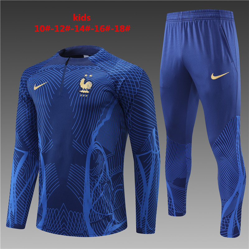 2022/2023 France kids kit Training suit