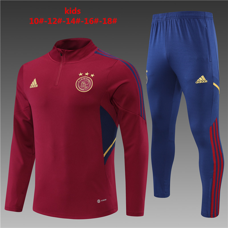 2022-2023 Ajax kids' football training Suit