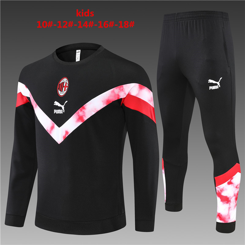 2022-2023 AC Milan kids jersey training set 