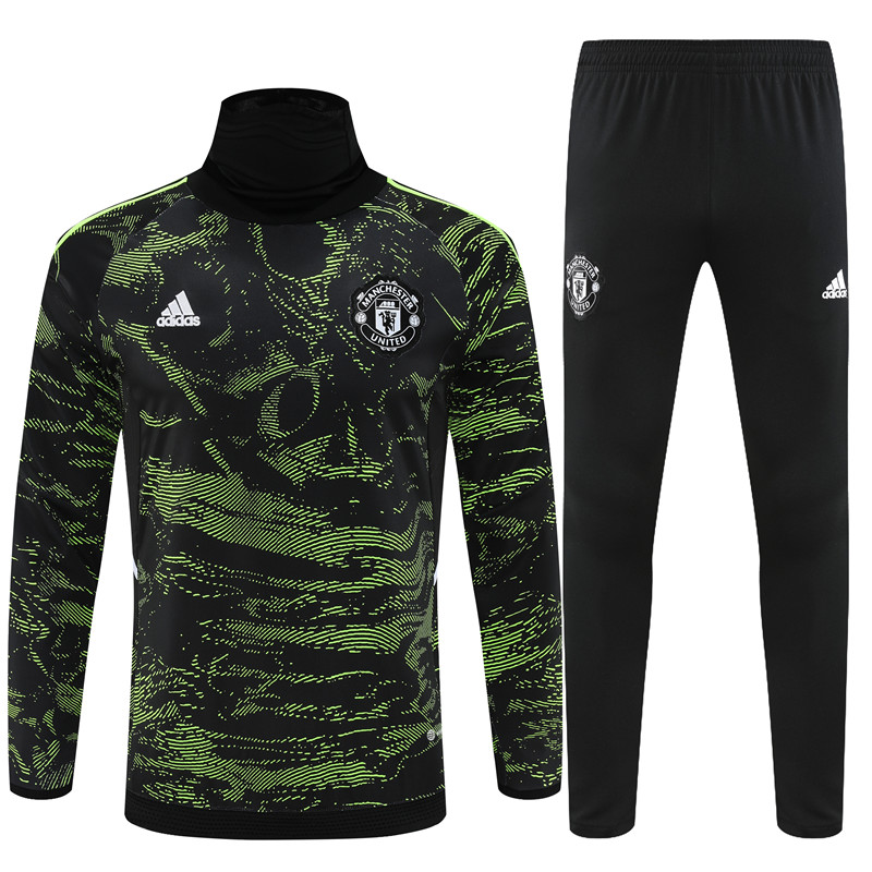 2022-2023 Manchester united Adult kit soccer jersey Training suit High collar