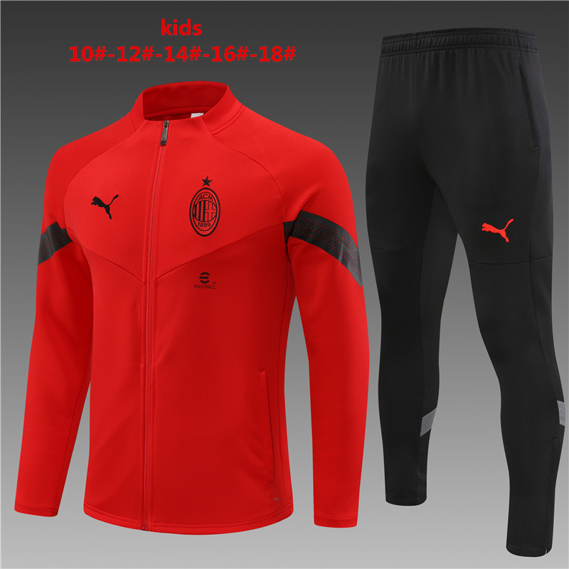 2022-2023 AC Milan kids jersey training set Jacket