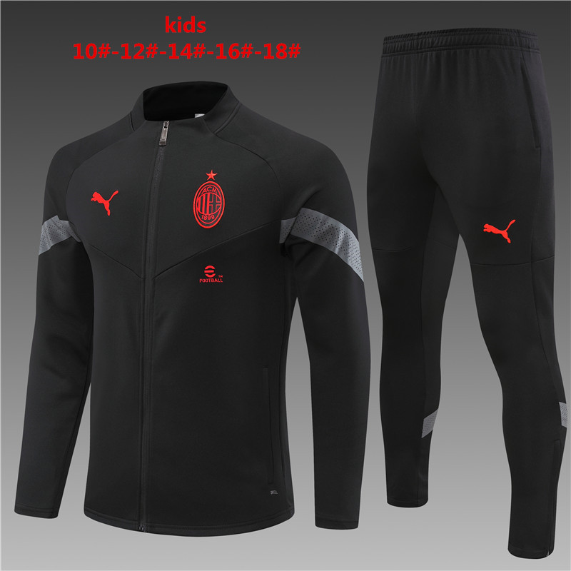 2022-2023 AC Milan kids jersey training set Jacket