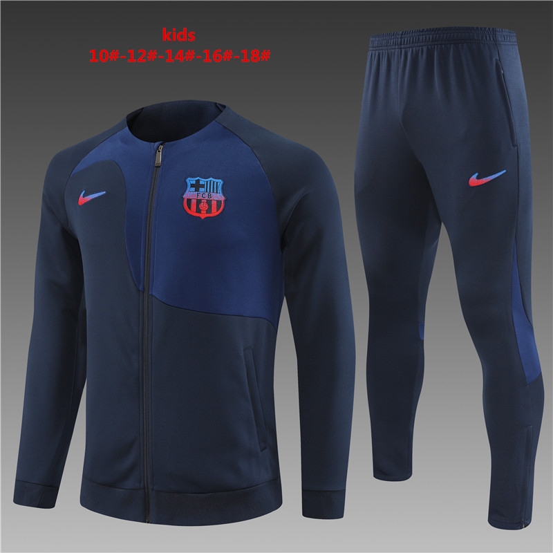 2022-2023 Barcelona kids football training suit Jacket