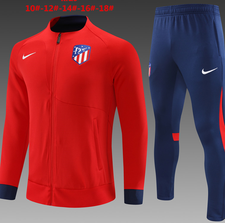 2022-2023 Atletico Madrid kids kit training suit  Jacket