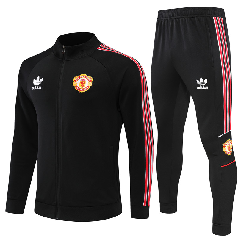 2022-2023Manchester United adult kit  Training clothes Jacket Trifoliate style