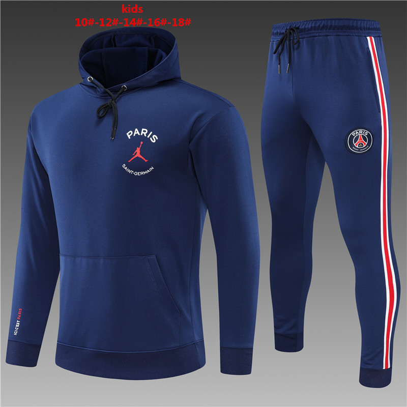 2022-2023 Hat Jordan Paris Saint Germain  kids pullover hooded sweater plush PSG