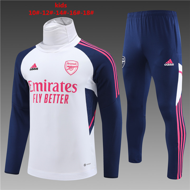 2022/2023 Arsenal Kids kit training suit High collar
