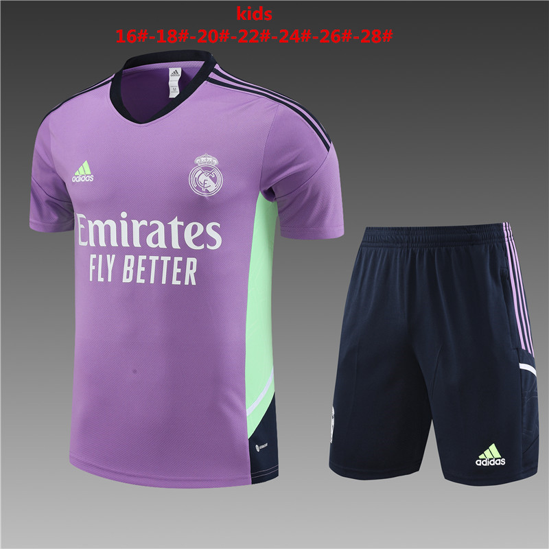 2022-2023 Real Madrid Training clothes KIDS kit With pockets