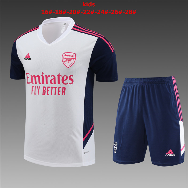 2022-2023 Arsenal away Training clothes KIDS kit With pockets