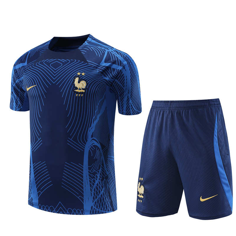 2022-2023 France Training clothes   adult  kit  With pockets