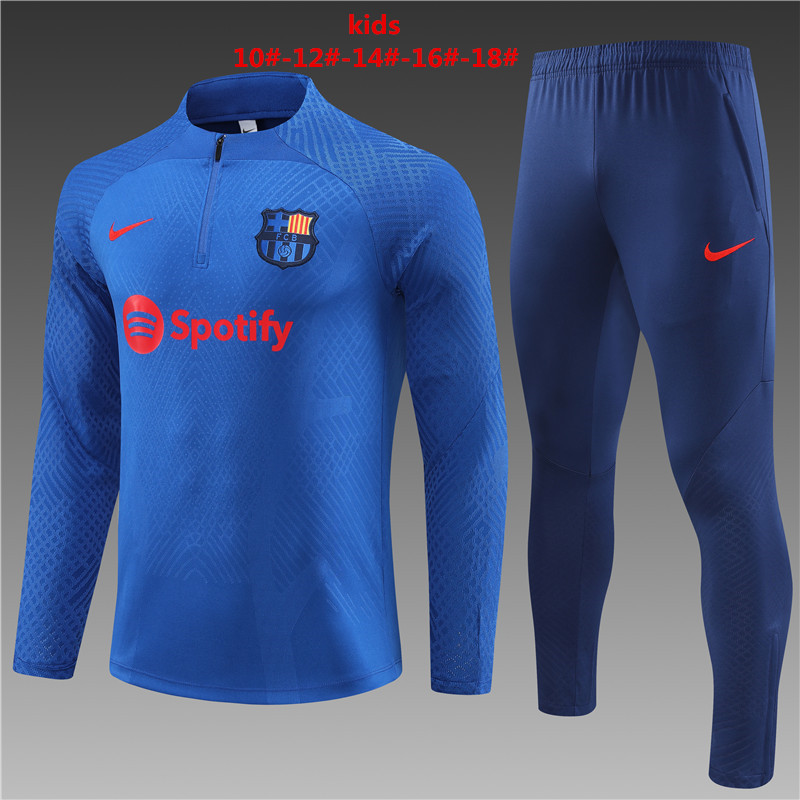 2022-2023 Barcelona kids football training suit 