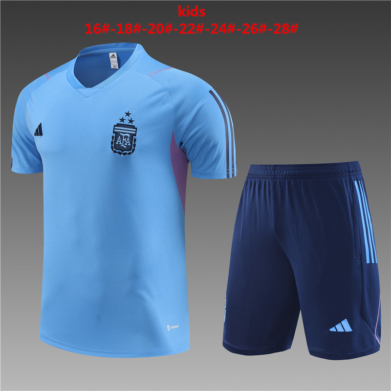 2023-2024 Argentina away kids kit  Training clothing、