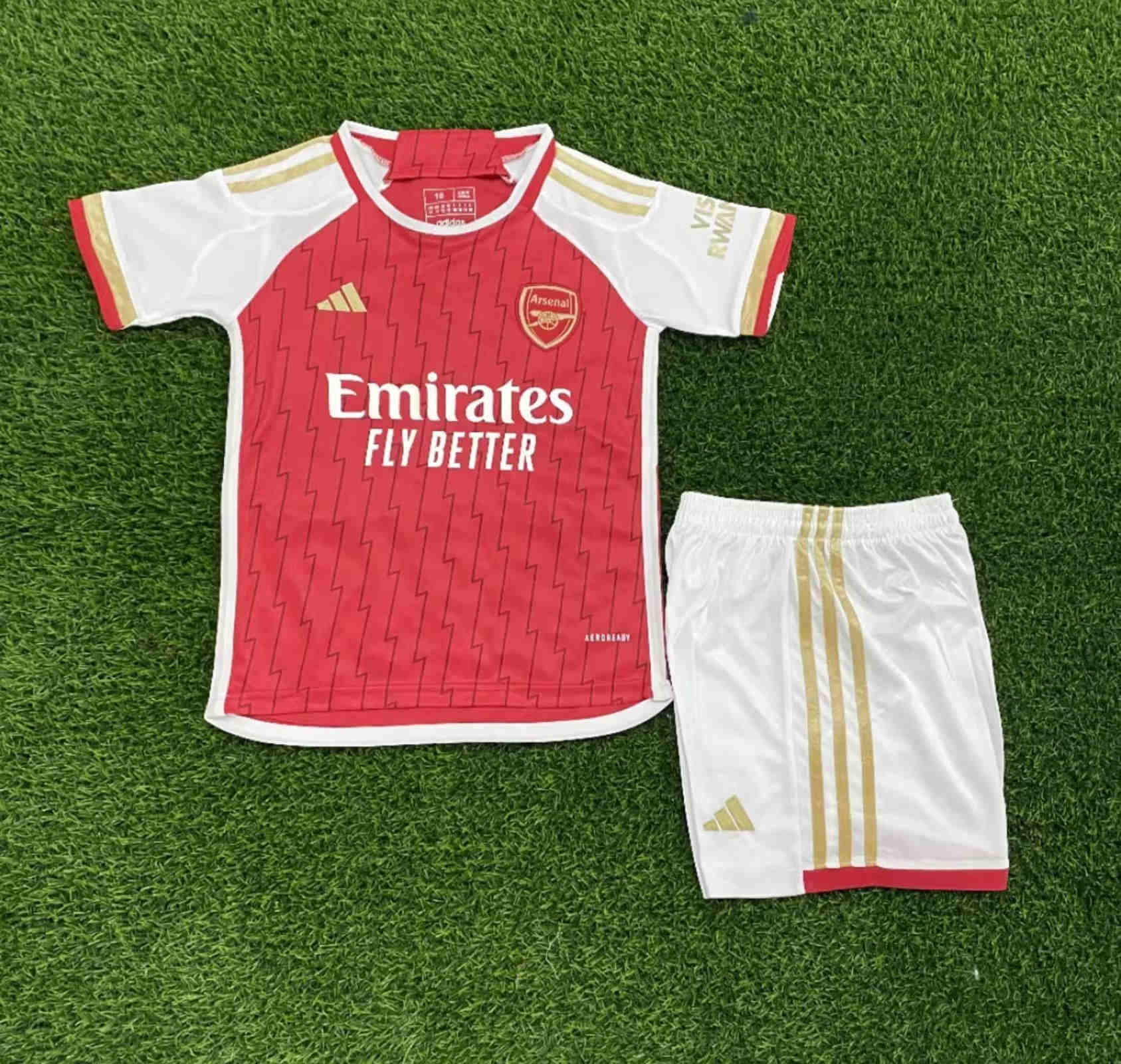 2023-2024 Arsenal home kids kit