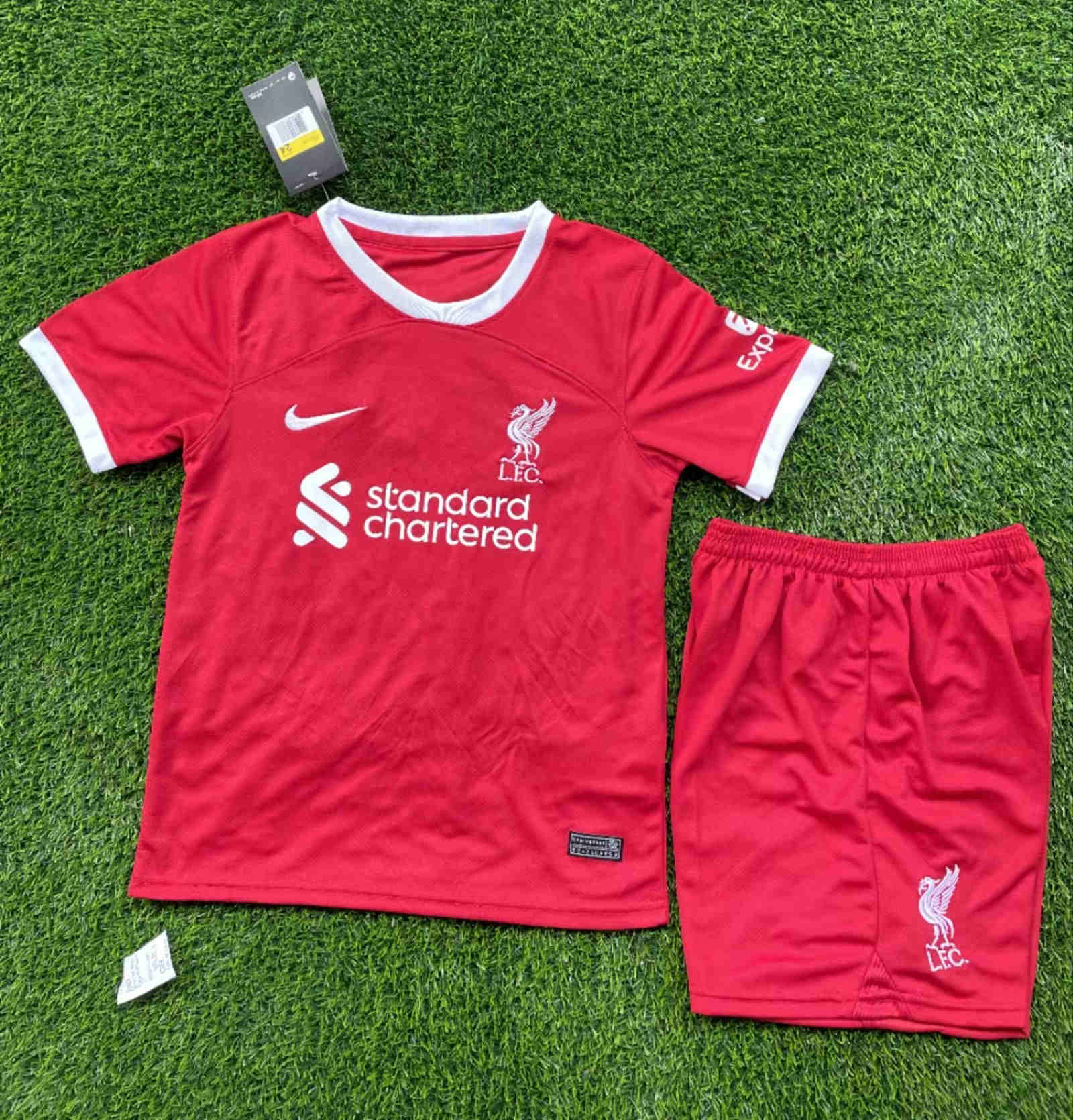 2023-2024 Liverpool home kids kit