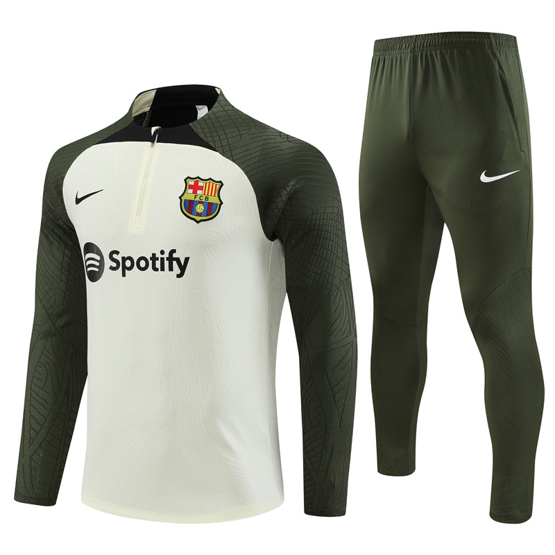 2023-2024 Barcelona Adult Long Sleeve Half Pull Training Suit Set