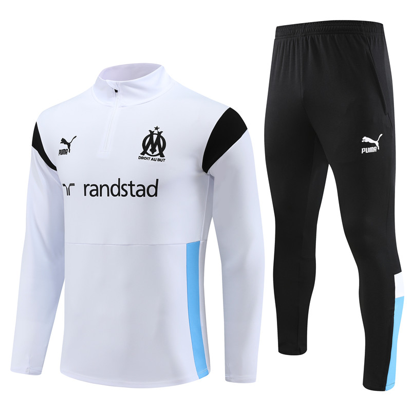  2023-2024  Marseille  Adult Long Sleeve Half Pull Training Suit Set