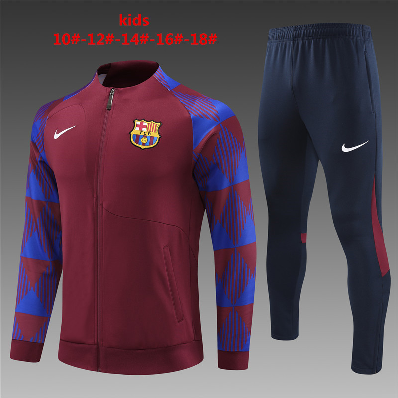 2023-2024  Barcelona kids football training suit JACKET