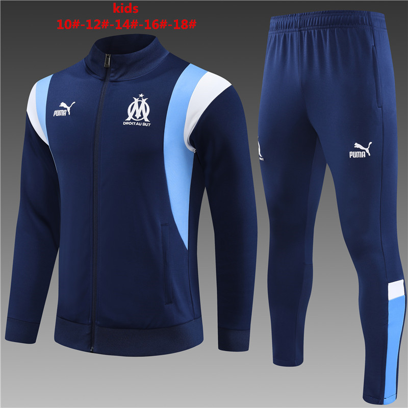 2023-2024  Marseille  kids kit Training clothes  JACKET