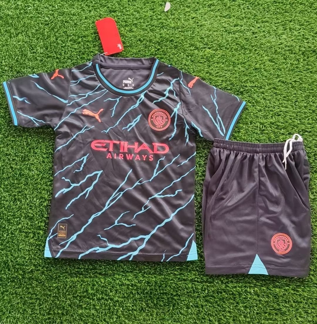 2023/2024 Manchester City 3rd away kids kit 