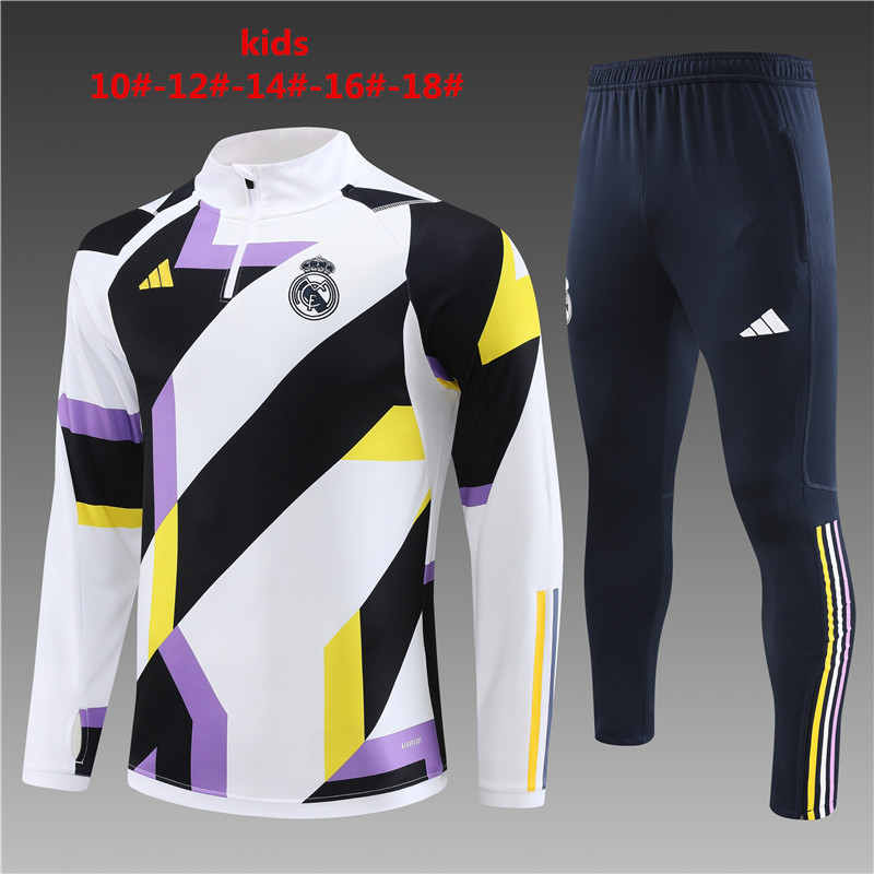 2023-2024  Real Madrid kids kit training suit  