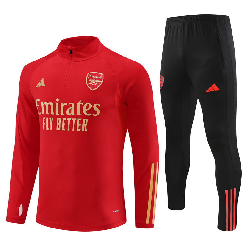2023-2024 Arsenal half-pull training suit adult long-sleeved
