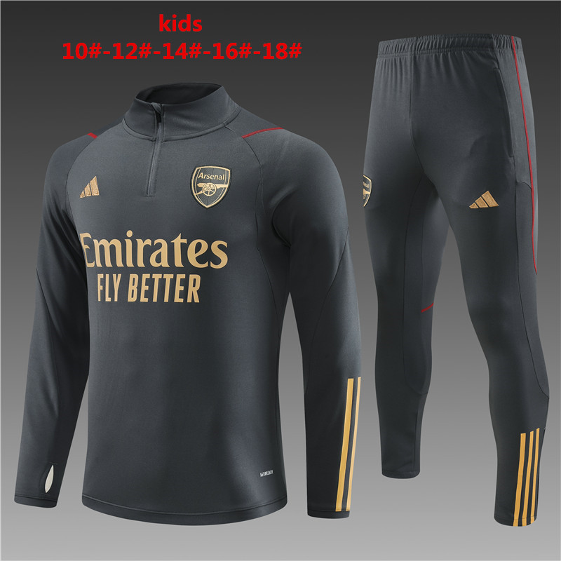2023-2024 Arsenal half-pull training suit kids