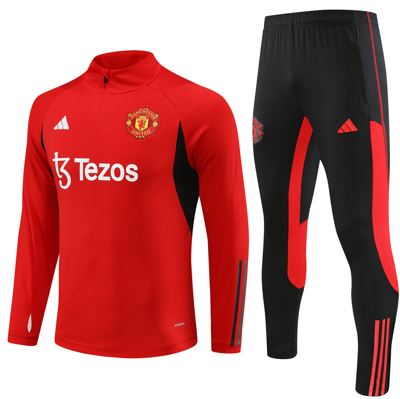2023-2024  Manchester united Adult kit soccer jersey Training suit 