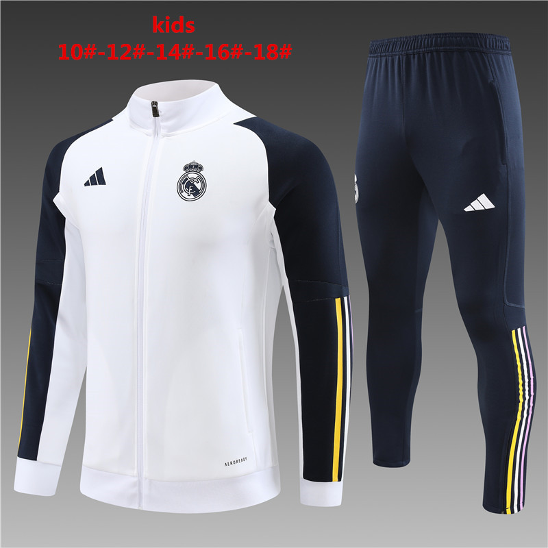 2023-2024 Real Madrid kids kit training suit  Jacket