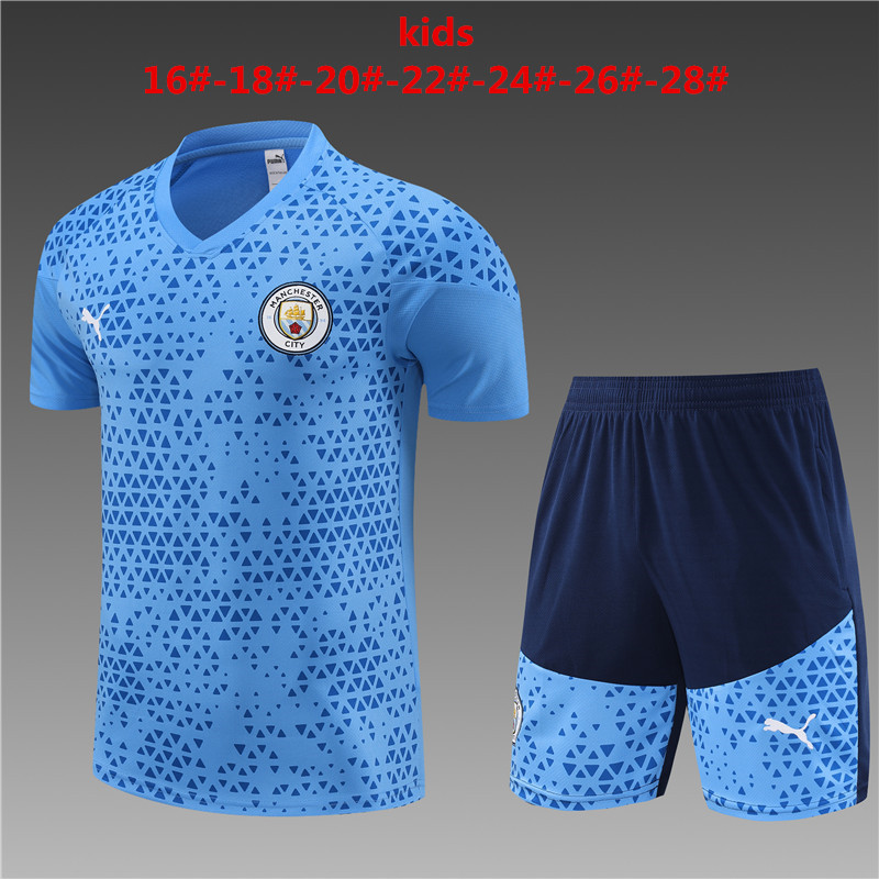 2023/2024 Manchester City away kids kit  Training clothes