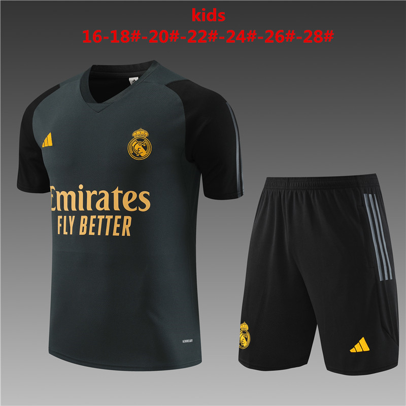 2023-2024 Real Madrid away kids kit  Training clothes