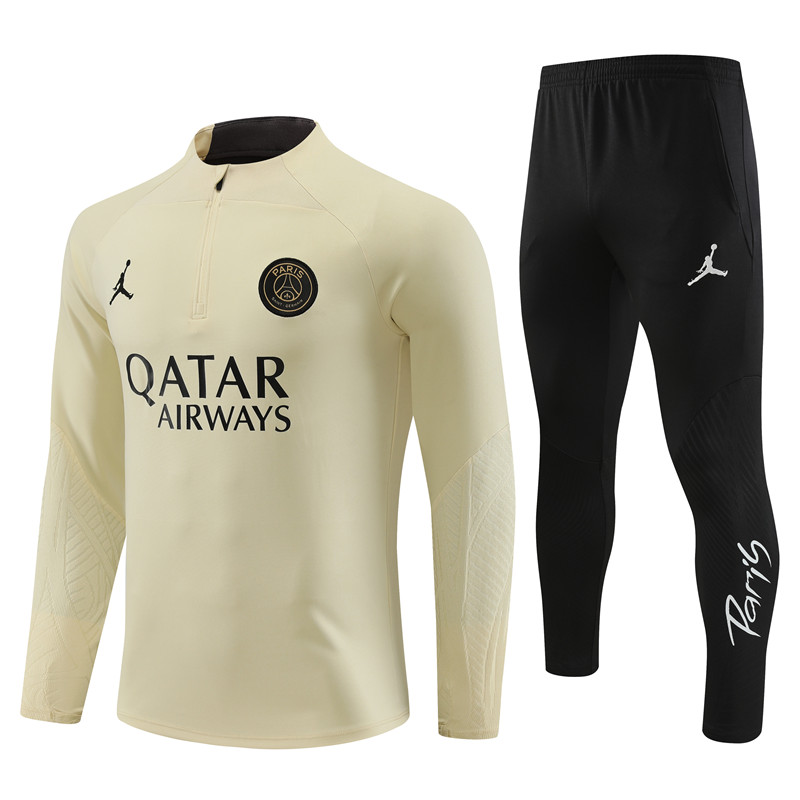 2023-2024 Paris Saint Germain  Adult  Long Sleeve Half Pull Training Suit Set psg