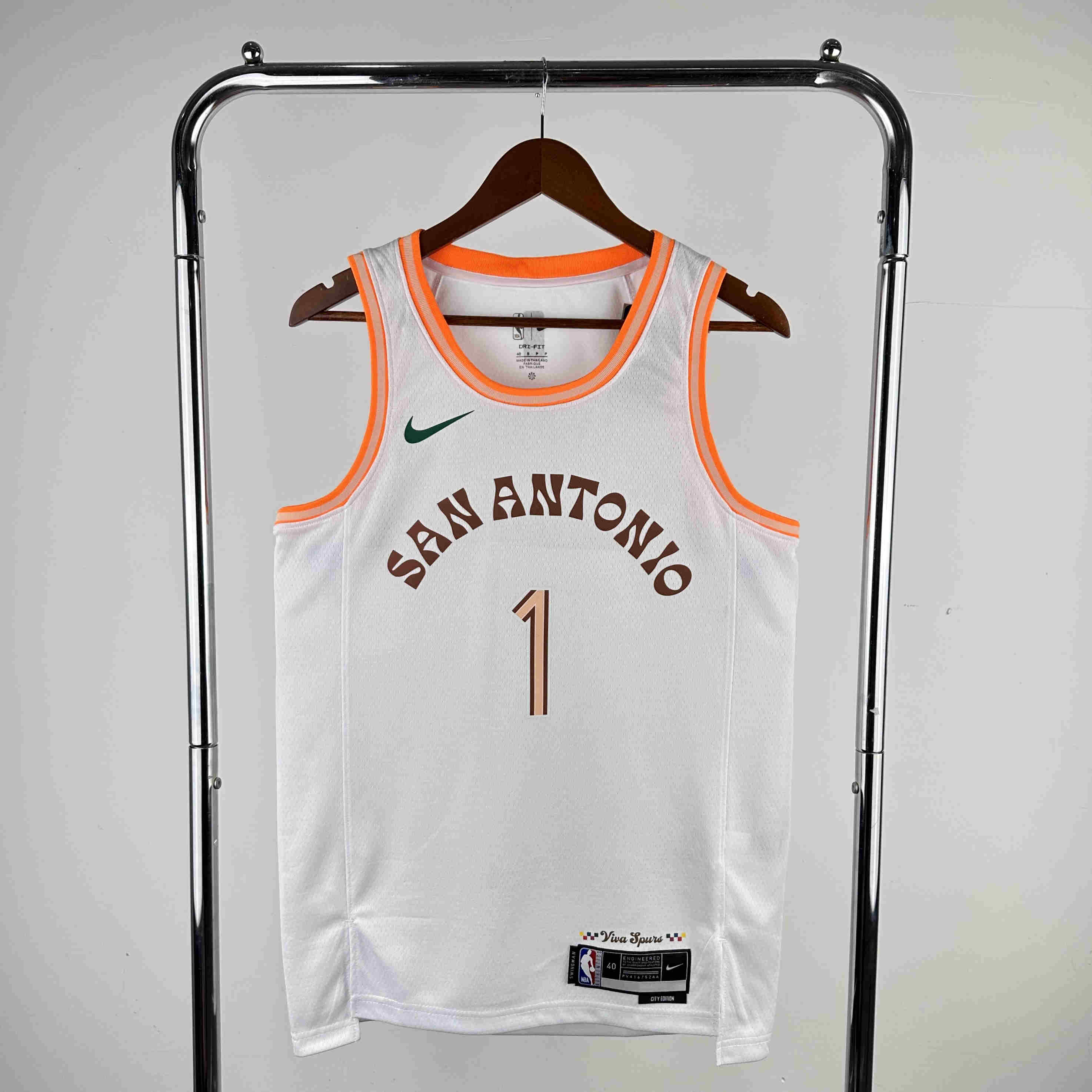 	San Antonio Spurs NBA Jersey Wembanyama 1