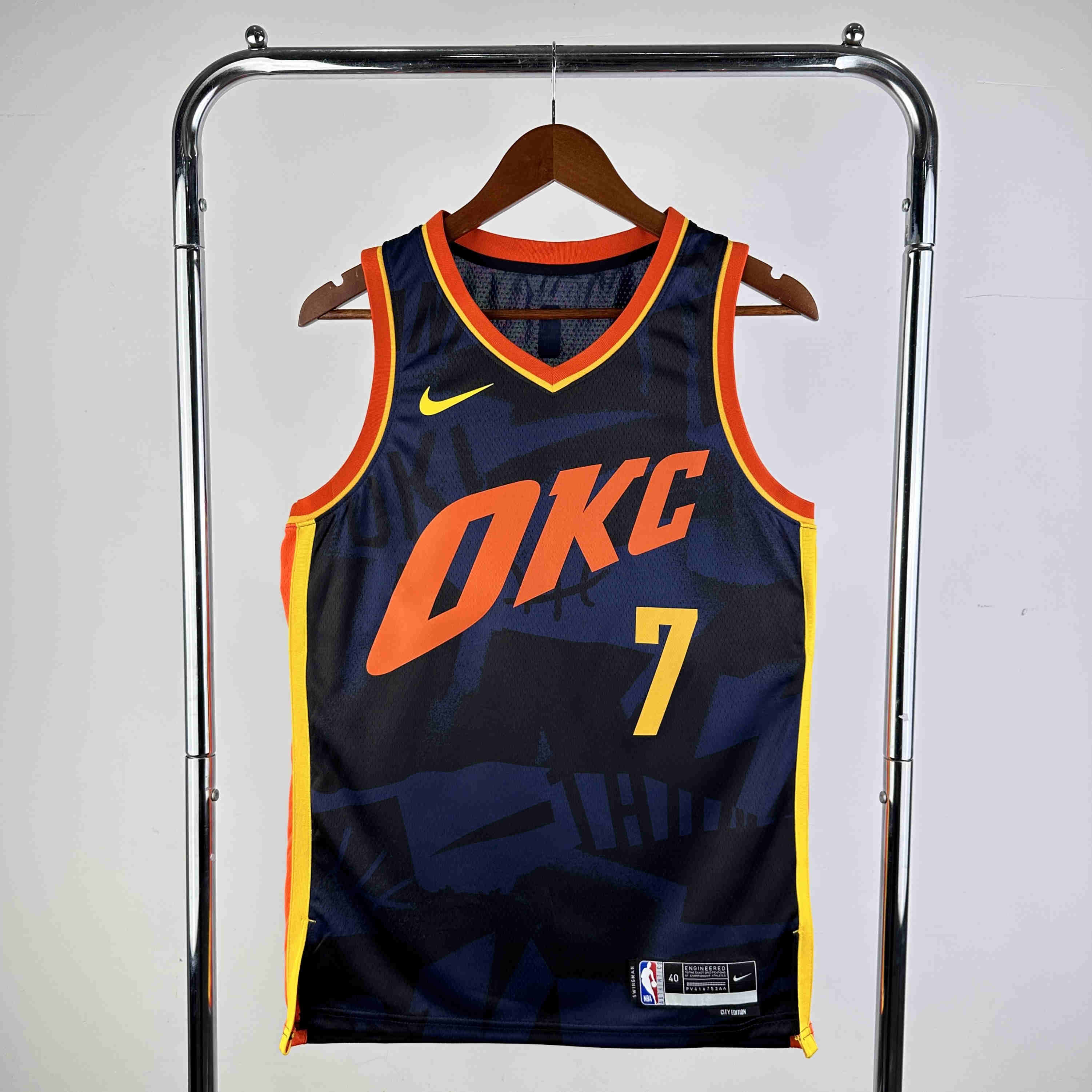 Oklahoma City Thunder  NBA Jersey  Holmgren 7